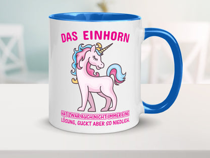Niedliches Einhorn | lustige Tasse Frauen Mädchen lustiger Spruch Geschenk