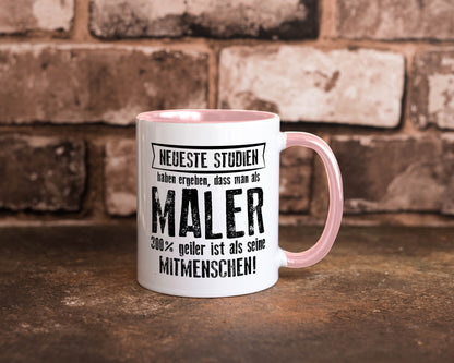Neuste Studien: Maler | Malerei lustig Humor Geschenkidee Geschenk Tasse