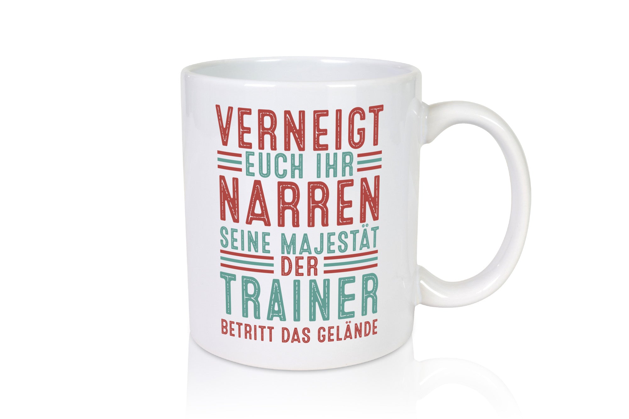 Verneigt euch: Trainer | Verein Sport Geschenkidee Humor Tasse