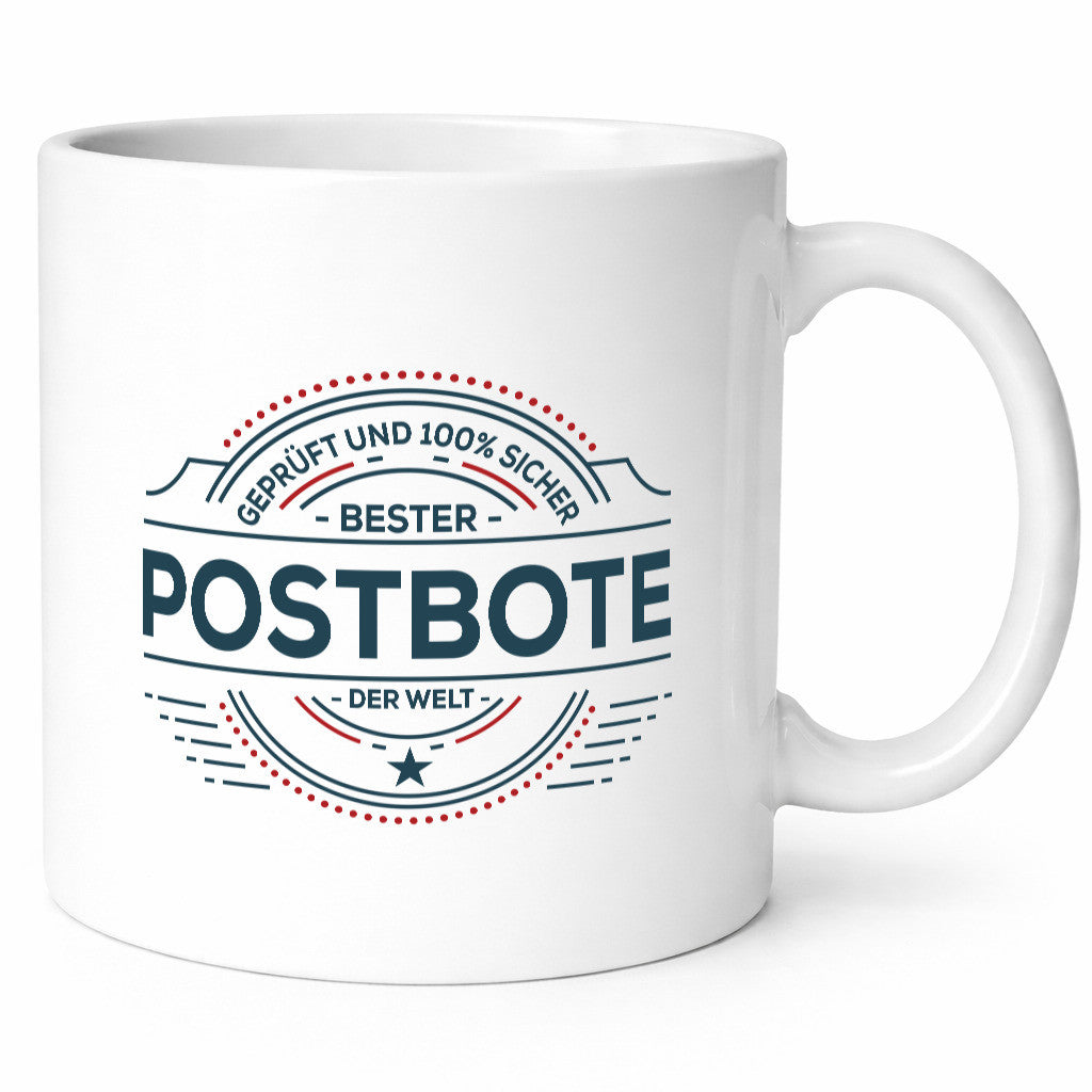 Geprüft und sicher: Postbote | Beruf Post Briefträger lustig Arbeit Kollegen