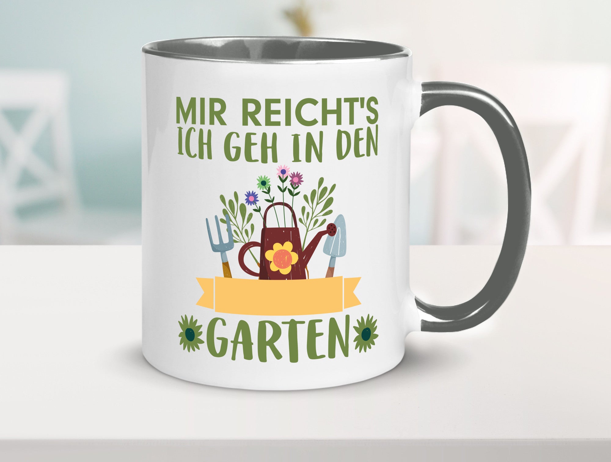 Ich geh in den Garten | Gärtner Tasse Gartenarbeit Humor Arbeit Kollegen Büro