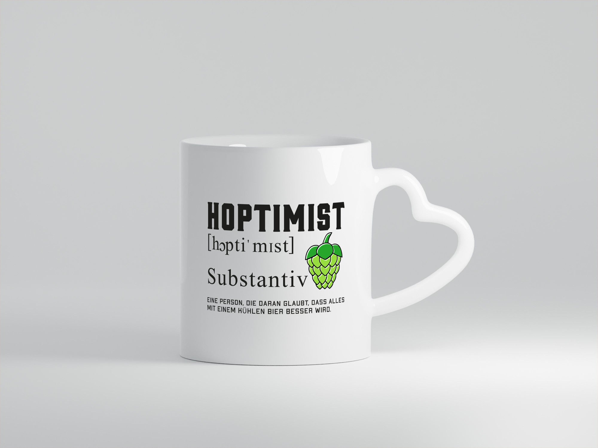 Hoptimist | Bierliebhaber Hopfen Bier Pils Party Geschenkidee Humor Tasse