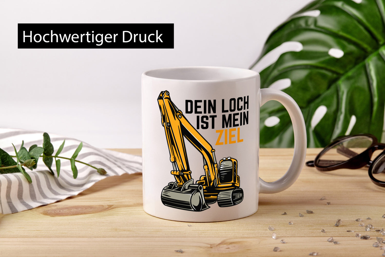 Dein loch ist mein Ziel | Bagger Minibagger Baggerführer lustiger Spruch