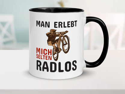 Selten Radlos | Spruchtasse Fahrrad Männer Humor lustiger Spruch Geschenk