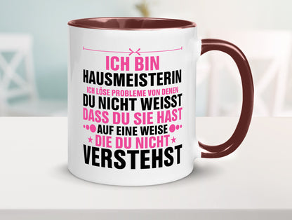 Löse Probleme: Hausmeisterin | Hauswart v2 Geschenk Humor Geschenkidee lustiger
