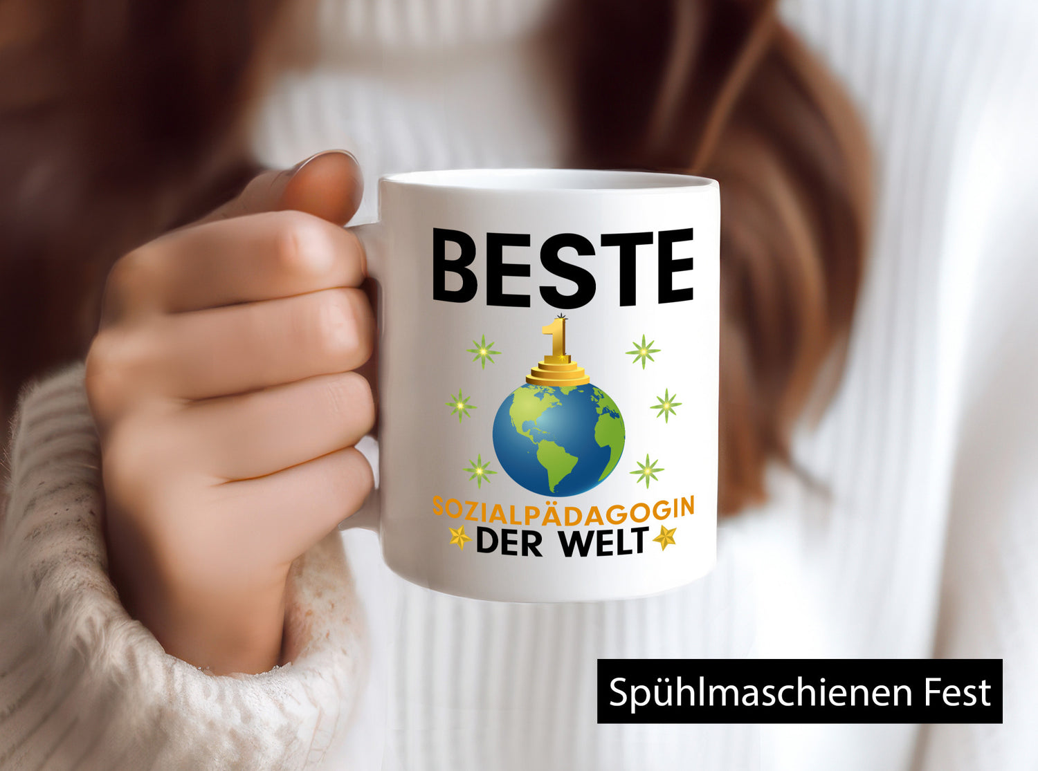 Welt Beste Sozialpädagogin | Humor Pädagogin Geschenkidee Tasse