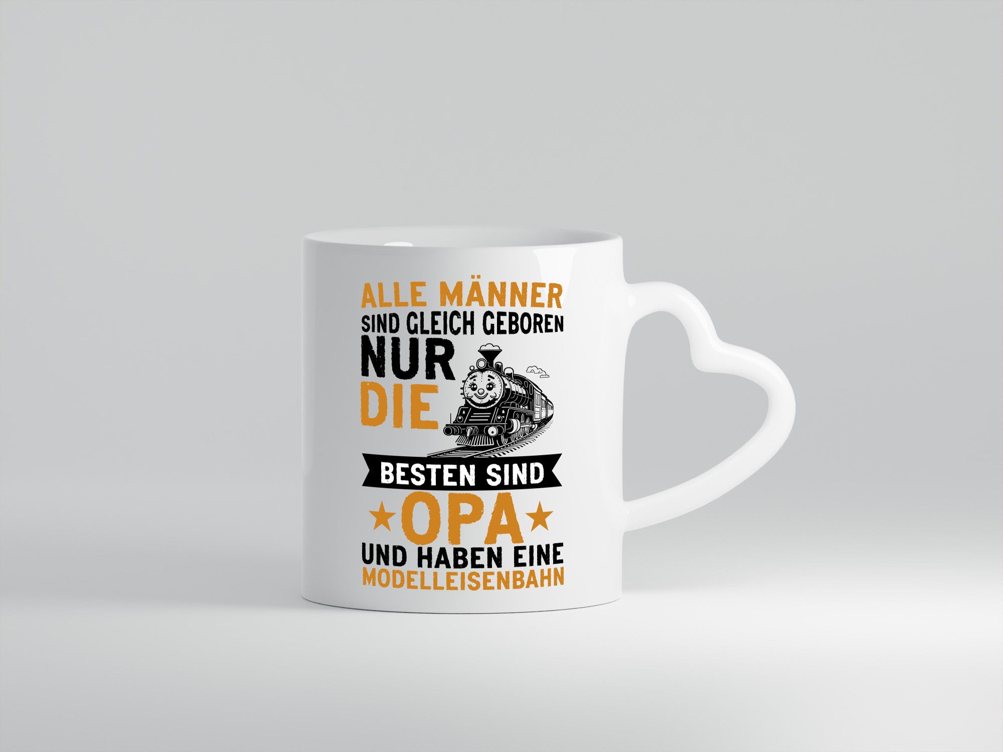 Alle Männer sind gleich | Opa Eisenbahn Geschenkidee Familie Humor Tasse