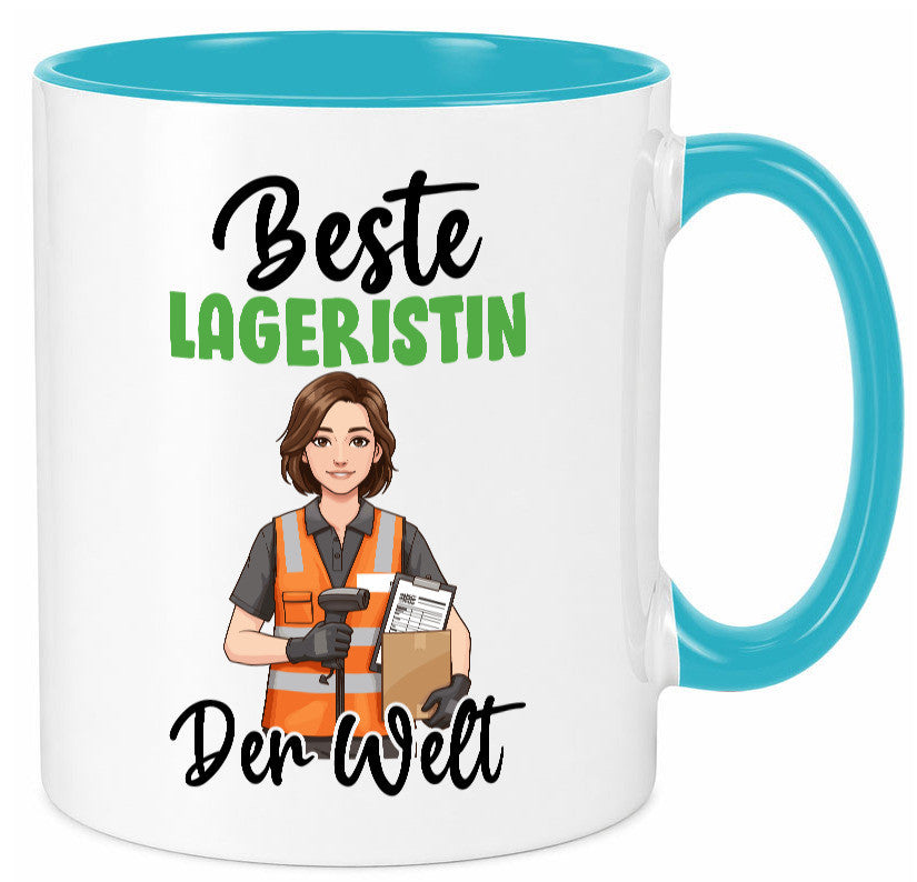 Beste Lageristin | Beruf Lager Arbeiterin v2 Geschenkidee Arbeit Kollegen Büro Tasse