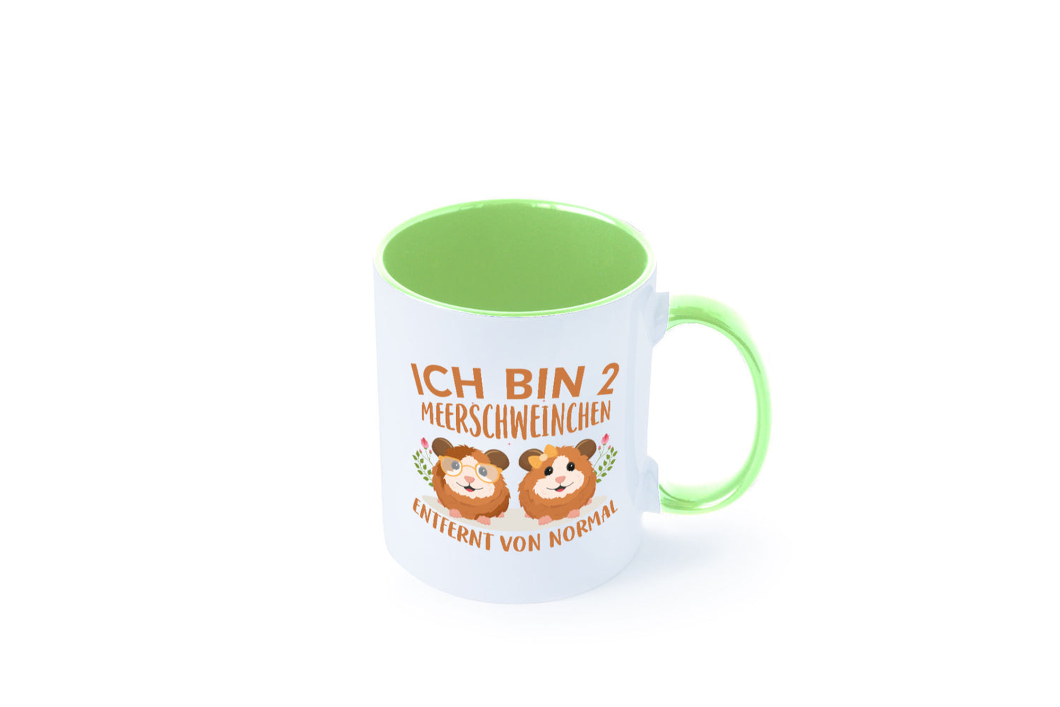 Zwei Meerschweinchen | Tierfreund Tasse Tier Liebe lustig Tierliebhaber Humor