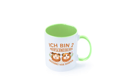 Zwei Meerschweinchen | Tierfreund Tasse Tier Liebe lustig Tierliebhaber Humor