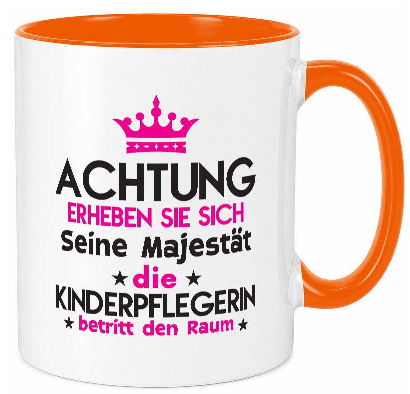 Seine Majestät Kinderpflegerin | Kinder Pflegeberuf Humor Arbeit Kollegen Büro Tasse