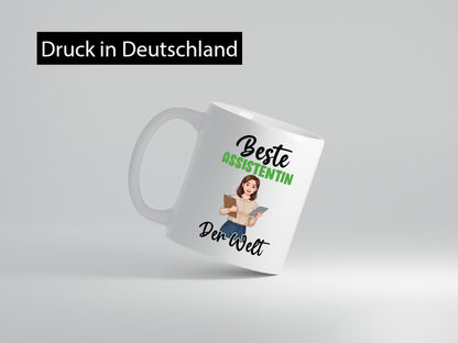 Beste Assistentin | Assistenz Hilfskraft v2 Geschenkidee Humor Tasse