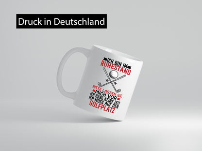 Rentner | Golf spielen Golfplatz Ruhestand genießen lustig Jubiläum Geschenk