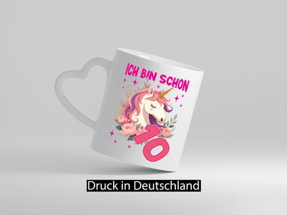 10. Geburtstag | 10 Jahre Einhorn Mädchen Geschenkidee Humor Tasse