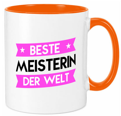 Beste Meisterin | Meisterbrief Geschenk Humor Geschenkidee lustiger Spruch Tasse