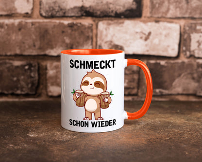 Schmeckt schon wieder | Frankfurt Hessen v2 Geschenkidee Humor Tasse