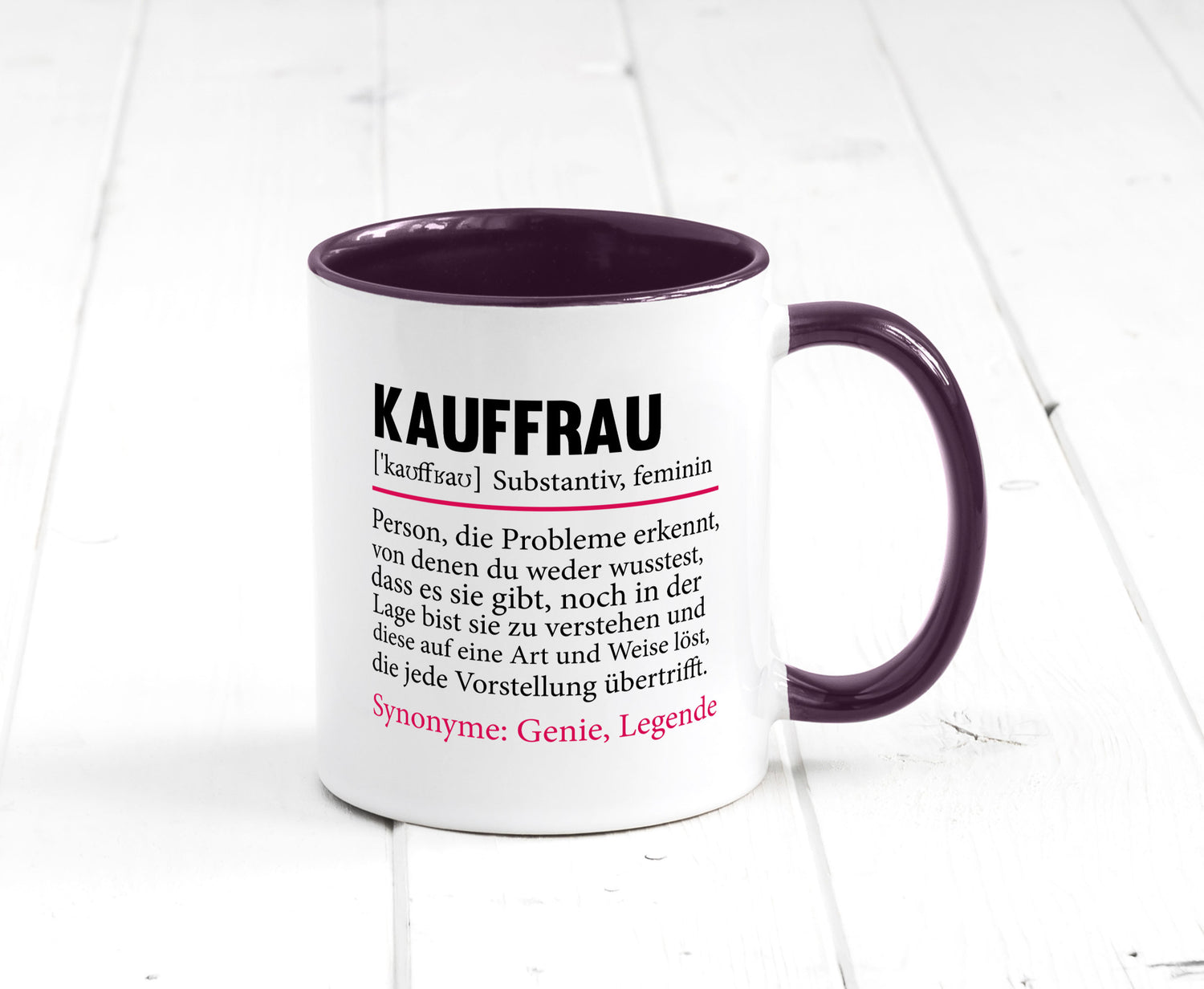 Kauffrau | Humor Spruch Definition Kauffrauen Geschenkidee Tasse