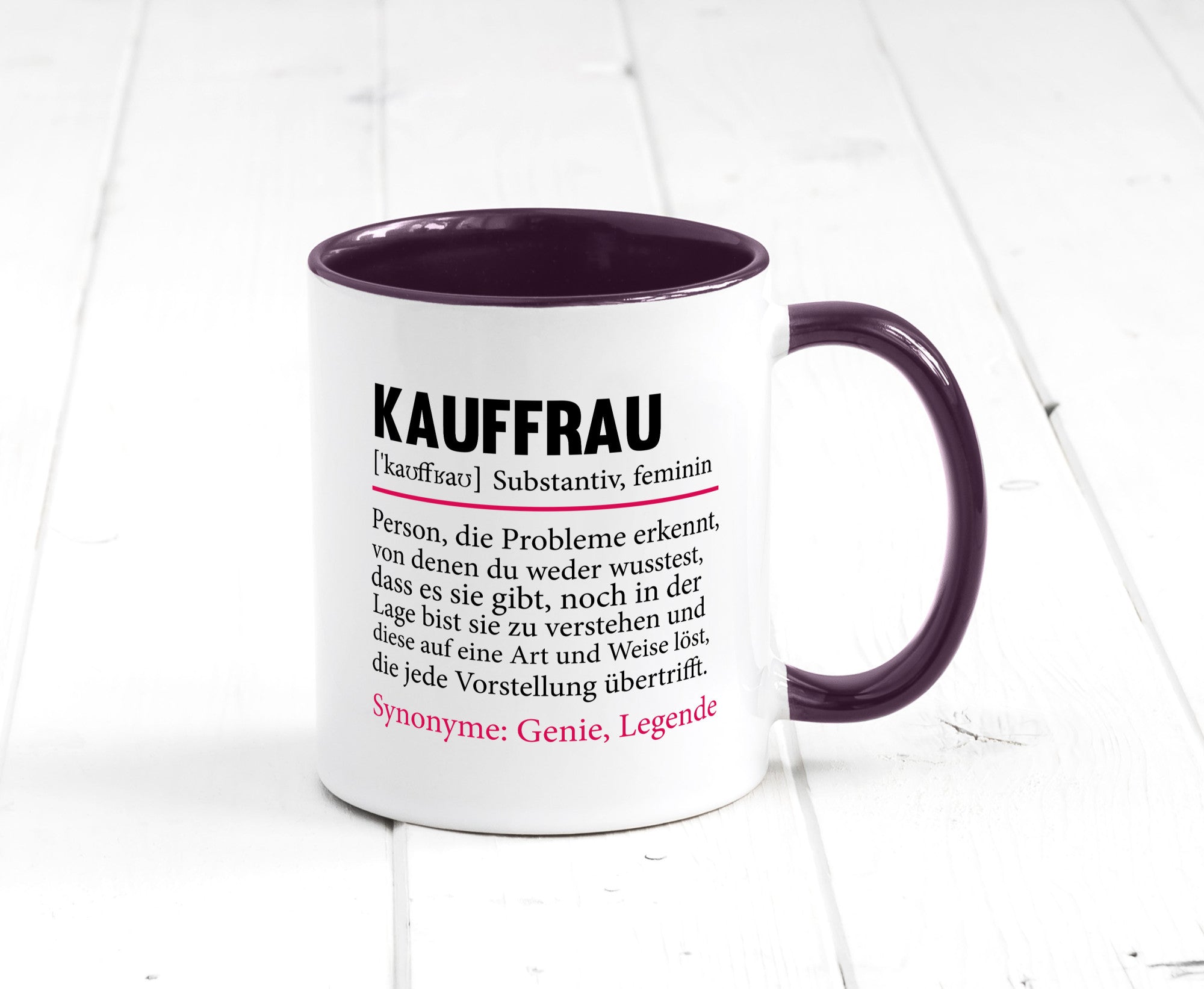 Kauffrau | Humor Spruch Definition Kauffrauen Geschenkidee Tasse