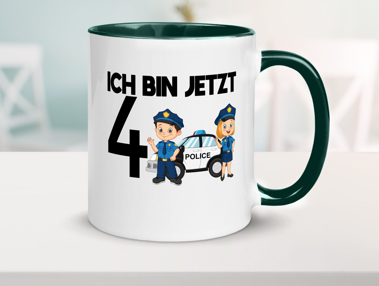 Ich bin jetzt 4 | Polizei 4. Geburtstag Jähriger Geschenk Geschenkidee lustiger