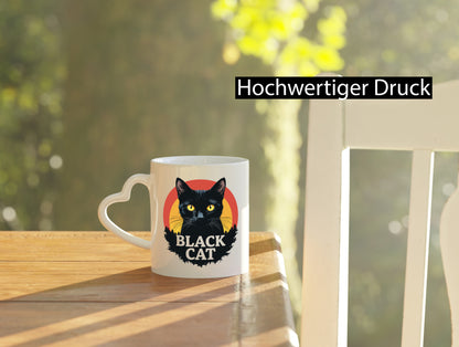 Black Cat | Schwarze Katze Böse Humor Tierliebhaber Geschenkidee Tasse