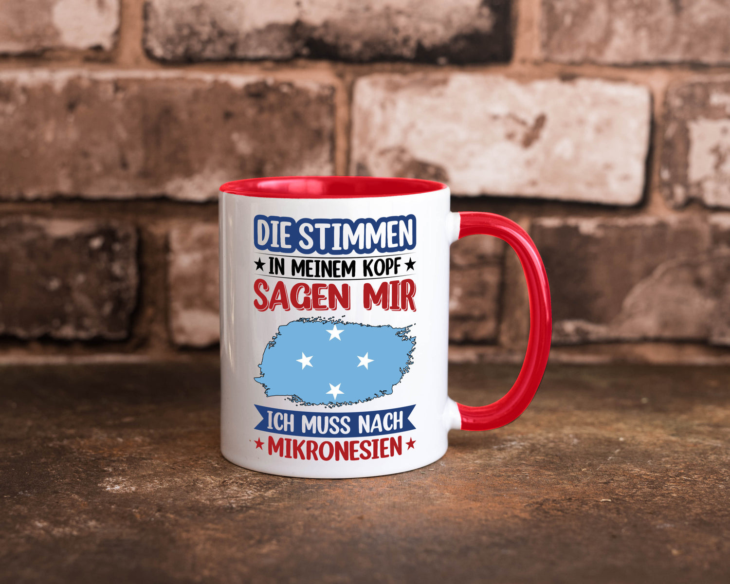 Mikronesien | Urlaub Stimmen in meinem Kopf Traumland Geschenk Humor
