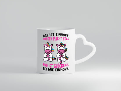 Einhorn Yoga | Yogalehrer Tasse Guru Entspannung Humor Geschenkidee