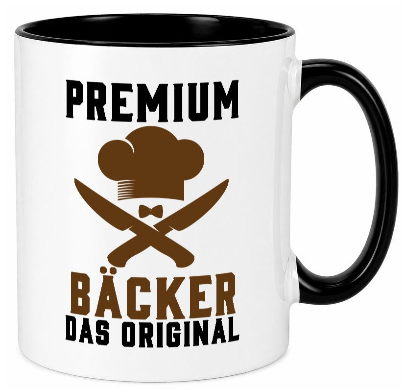 Premium Bäcker das Orginal Humor Geschenkidee Tasse