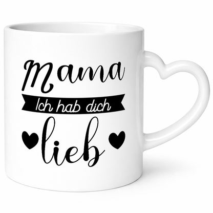 Mama ich hab dich lieb | Muttertag Beste Humor Familie Geschenkidee Tasse