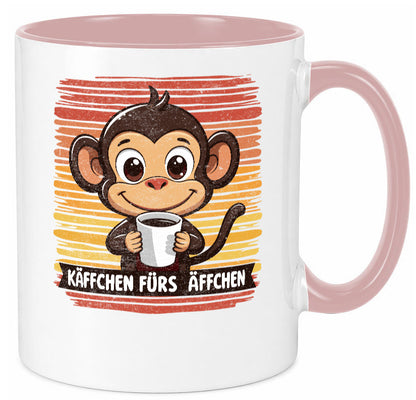Käffchen fürs Ã„ffchen | Kaffeetrinker Affe v2 lustiger Spruch Geschenk Humor Tasse