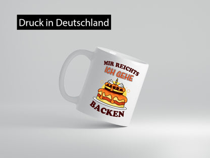 Ich gehe backen | Bäcker Tasse Kuchen Torte Humor Geschenk Geschenkidee