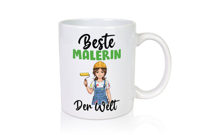 Beste Malerin | Malerinnen v2 Geschenk Humor Geschenkidee lustiger Spruch Tasse