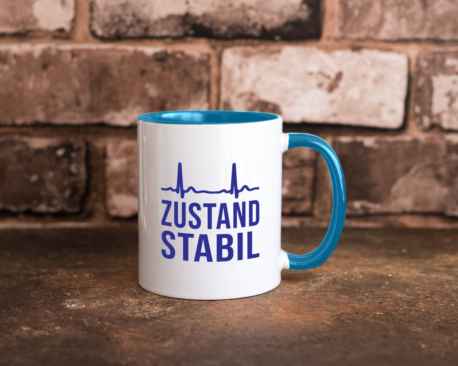 Zustand stabil | Herzschlag v2 Geschenk Humor Geschenkidee lustiger Spruch Tasse