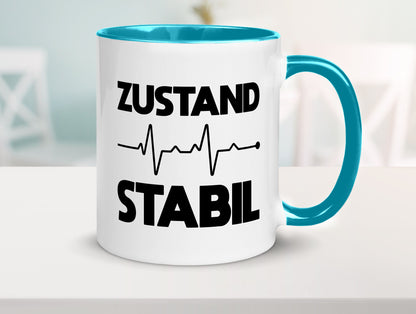 Zustand Stabil | Herzschlag Heartbeat lustiger Spruch Geschenk Humor