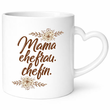 Mama Ehefrau Chefin | ist der Boss Beste Humor Familie Geschenkidee Tasse
