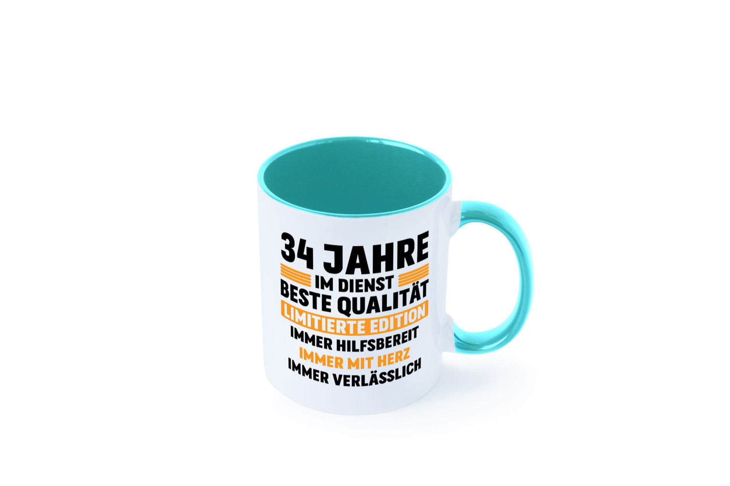 34 Jahre im Dienst | Jubiläum Arbeit v2 Humor Kollegen Büro Geschenkidee Tasse