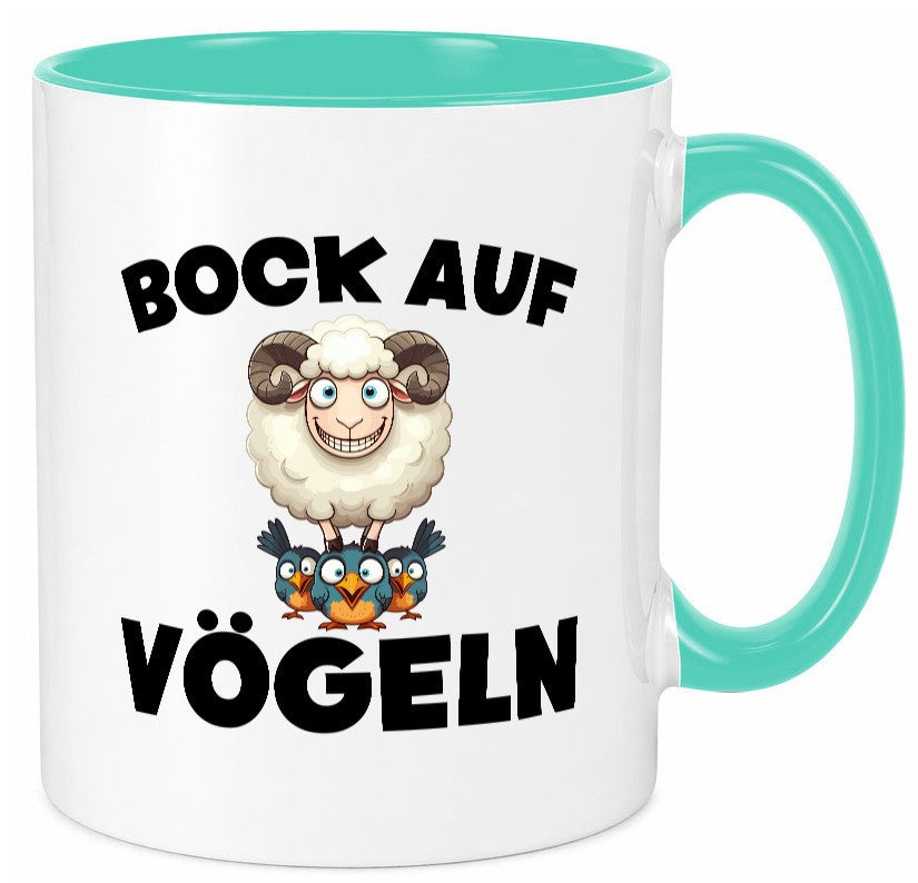 Bock auf Vögeln | Vögel Lustig v2 Humor Geschenkidee Geschenk Tasse