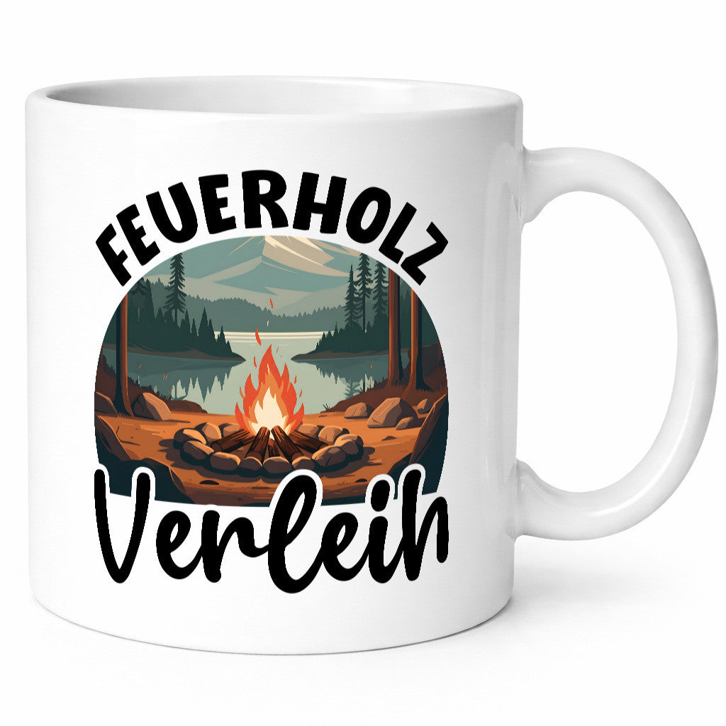 Feuerholz Verleih | Brennholz Wald Forster Geschenkidee Humor Tasse
