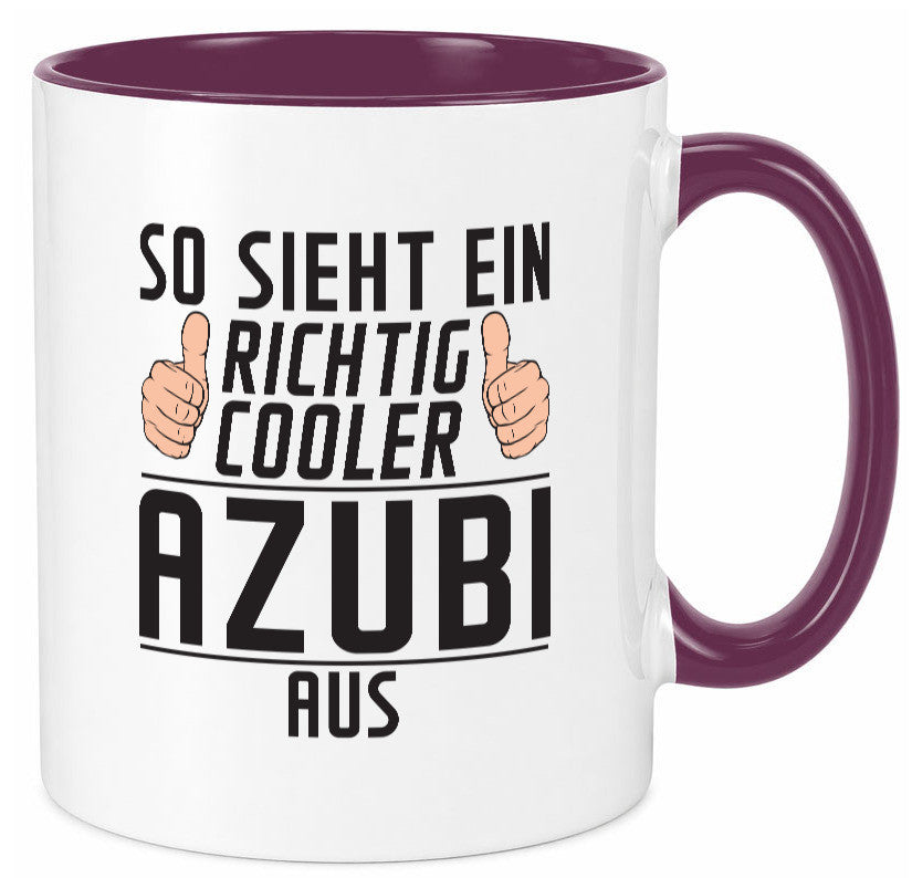 Richtig Cooler Azubi | Ausbildung Lehre Lehrling Geschenk Humor Geschenkidee Tasse