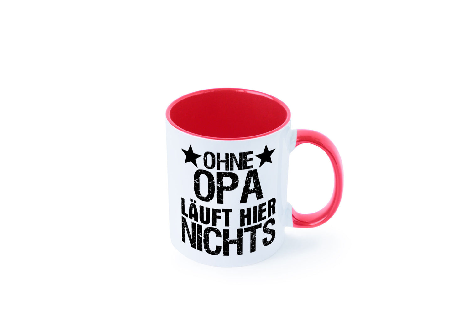 Ohne Opa läuft hier nichts | Sterne Geschenkidee Familie Humor Tasse