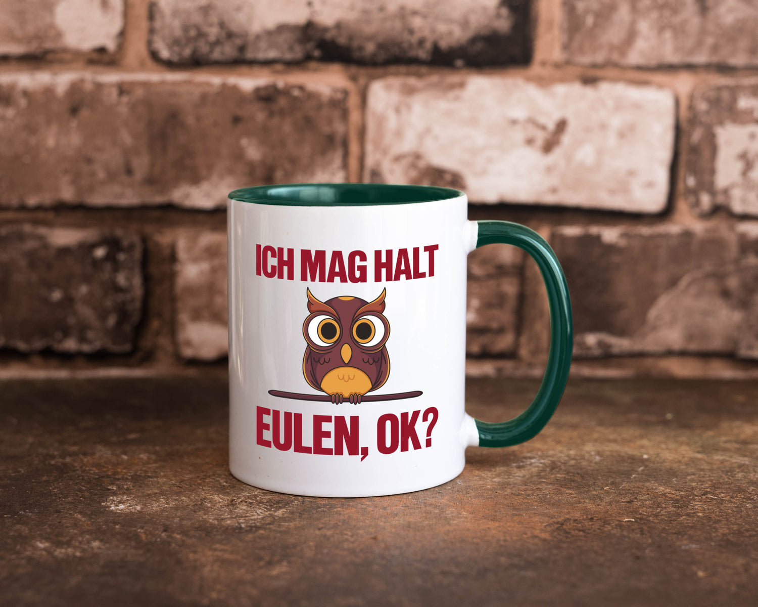 Ich mag Eulen | Spruch süße Eule Motiv lustiger Geschenk Humor Geschenkidee