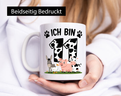 11 Geburtstag | Jahre Farmer Kind Geschenk Geschenkidee lustiger Spruch Tasse