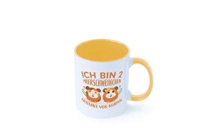 Zwei Meerschweinchen | Tierfreund Tasse Tier Liebe lustig Tierliebhaber Humor