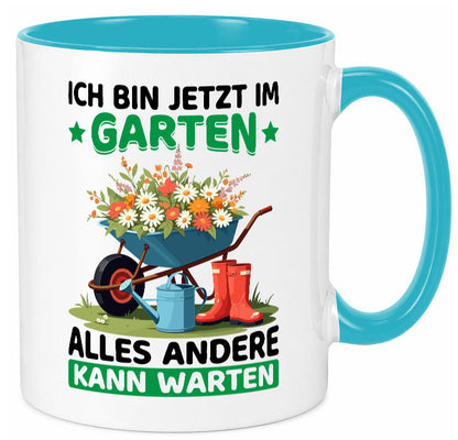 Im Garten alles andere kann warten | Gärtner Gartenarbeit Geschenk Arbeit