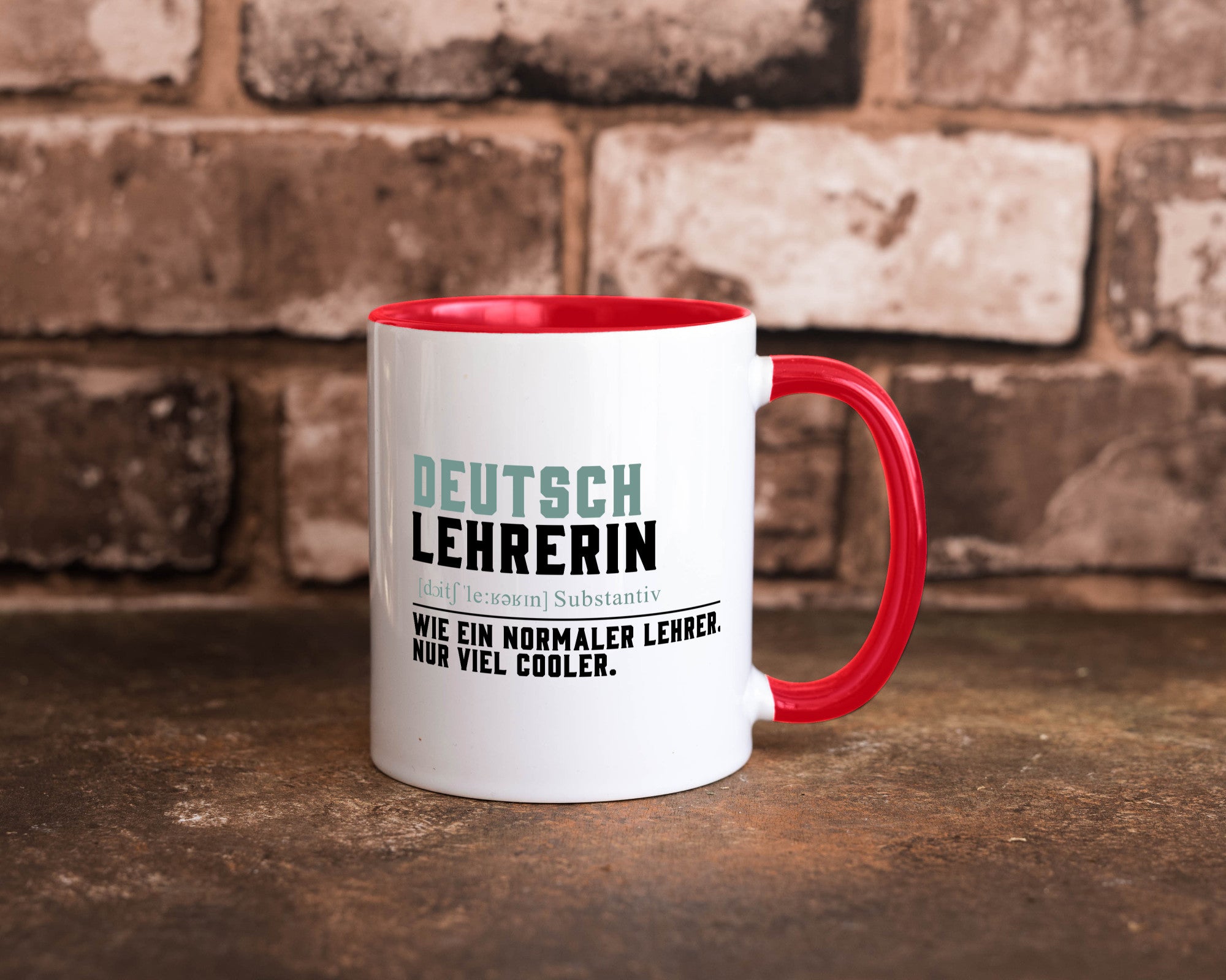 Deutschlehrerin | Lehrerin Unterricht Lieblinglehrerin Geschenkidee Humor Tasse