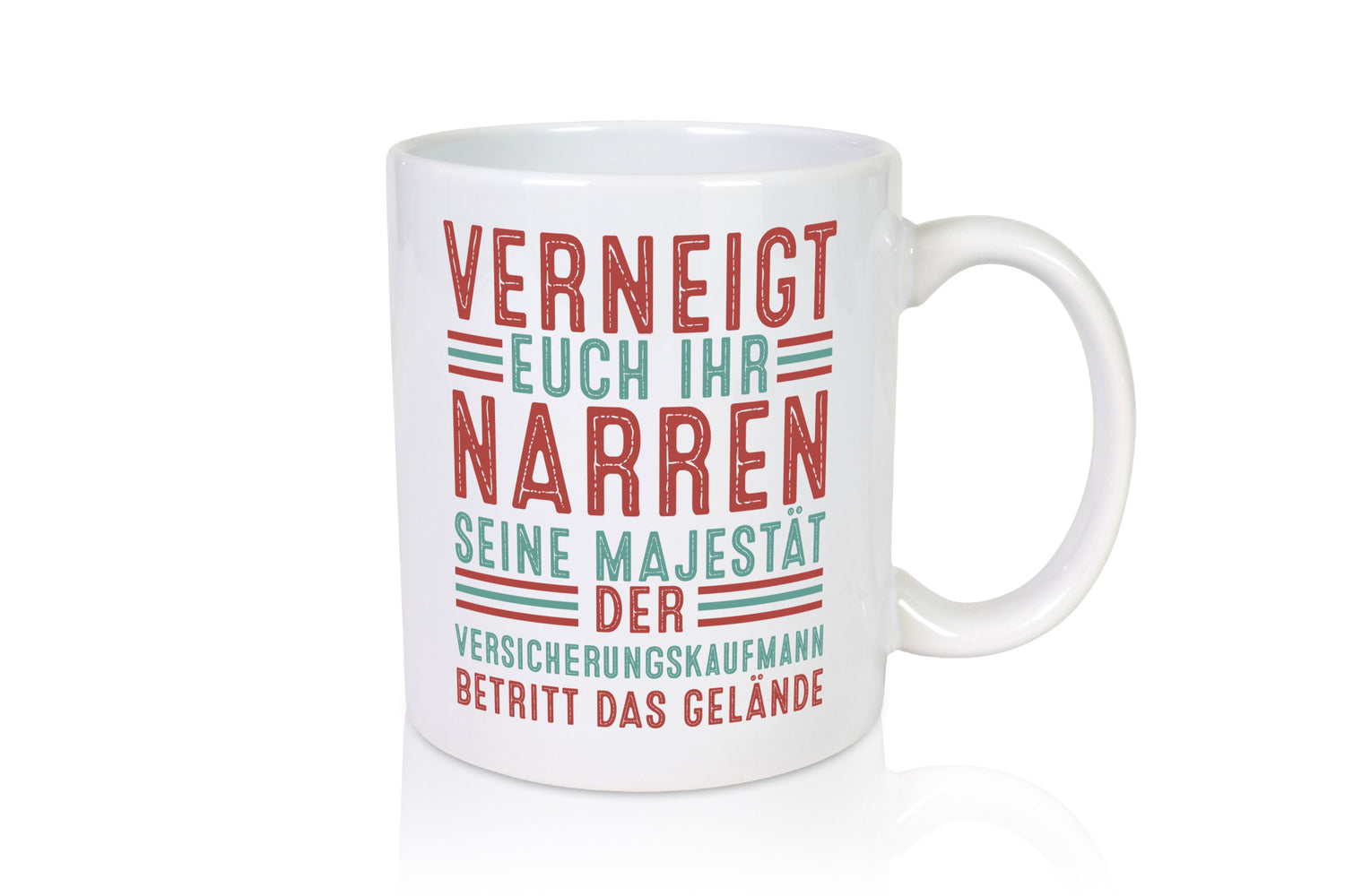 Verneigt euch: Versicherungskaufmann | Kaufmann v2 Humor Geschenkidee Tasse