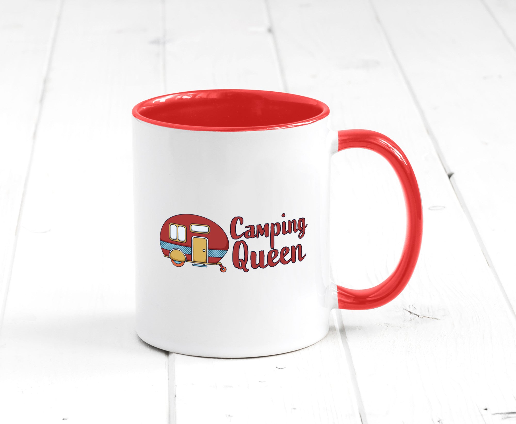 Camping Queen | Wohnanhänger Geschenk Humor Geschenkidee lustiger Spruch Tasse