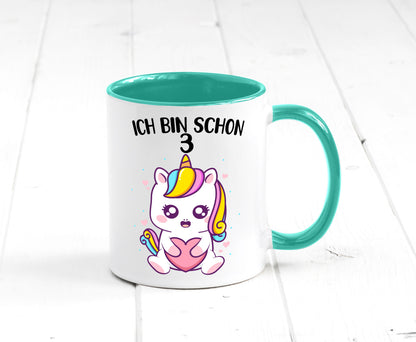 3. Geburtstag | Ich bin schon 3 Jahre Einhorn Mädchen lustig Geschenkidee
