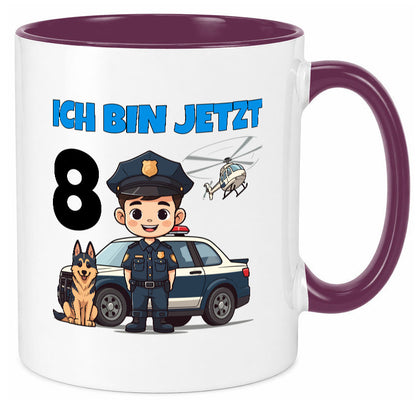 8. Geburtstag | 8 Jahre Polizei Kind Polizeiauto lustig Geschenkidee Geschenk