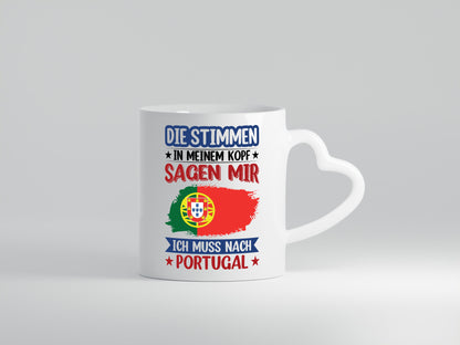 Portugal | Urlaub Stimmen in meinem Kopf Traumland v2 Geschenk Humor