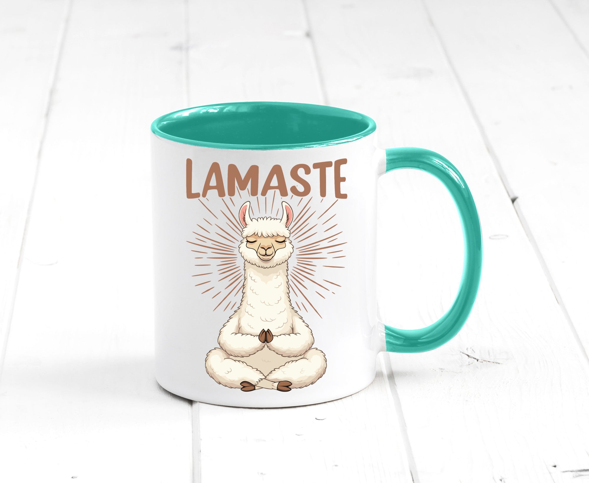 Lamaste | Lama Namaste lustiger Spruch Geschenk Humor Geschenkidee Tasse